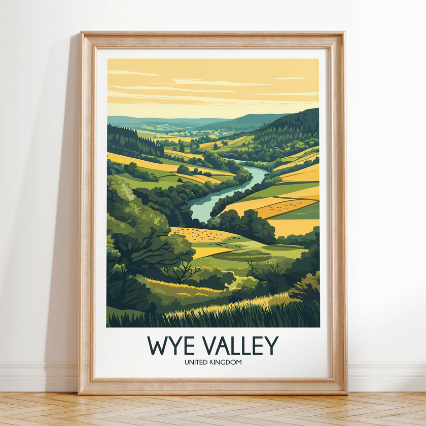 Wye Valley Vintage Style Print