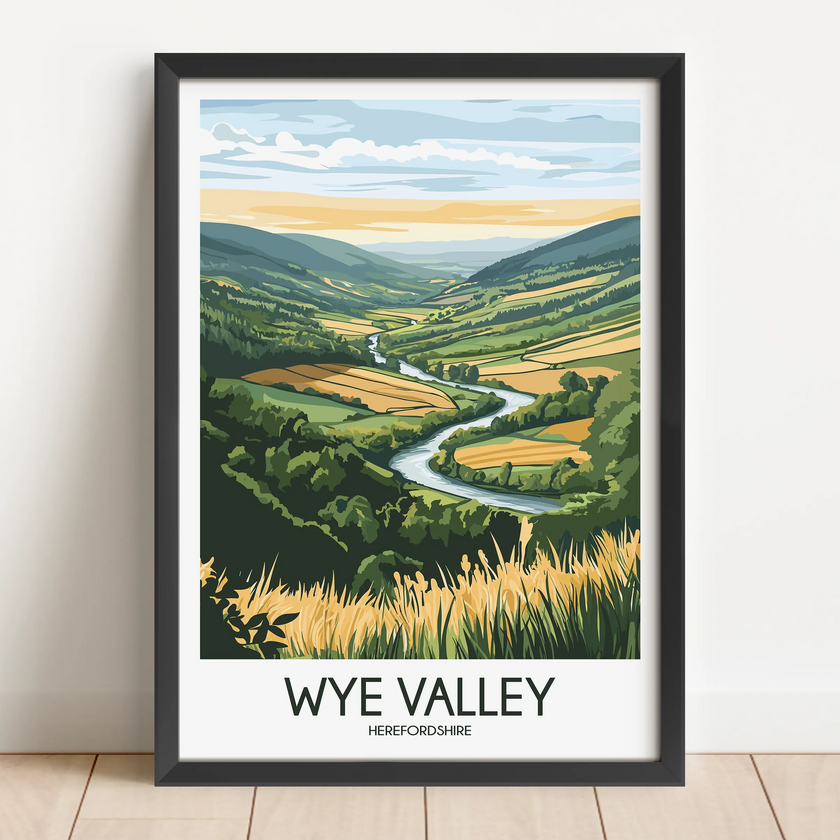 Wye Valley Vintage Style Print