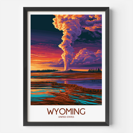 Wyoming Minimalist Wall Art