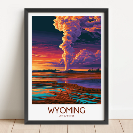 Wyoming Scenic Landscape Art