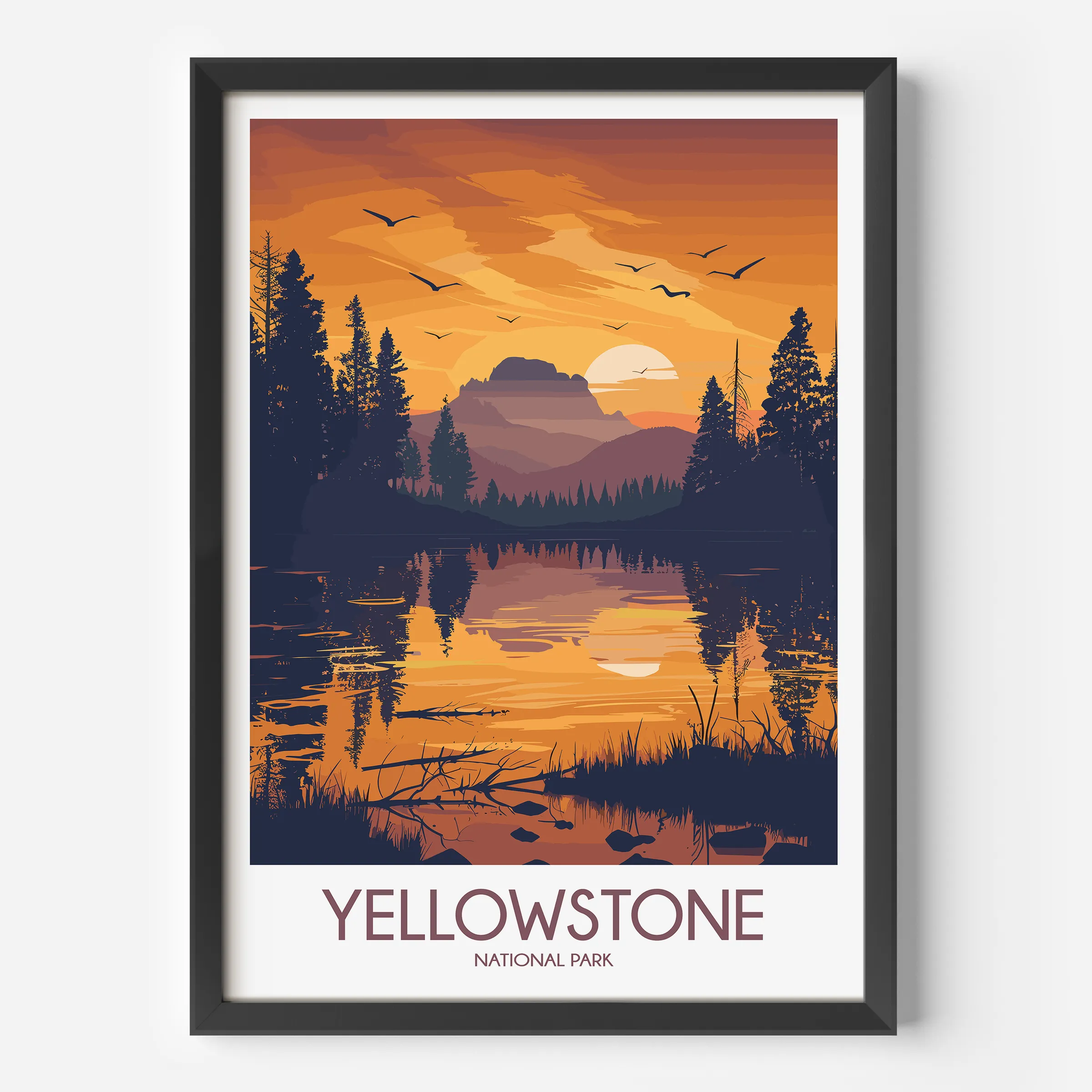 Yellowstone Destination Art Gift