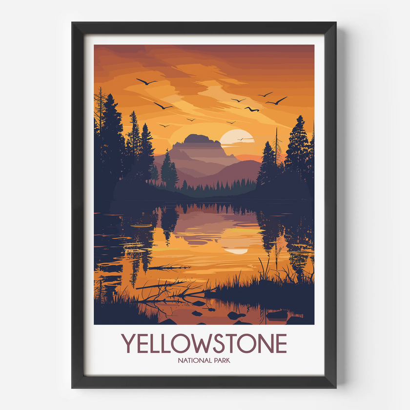 Yellowstone Destination Art Gift