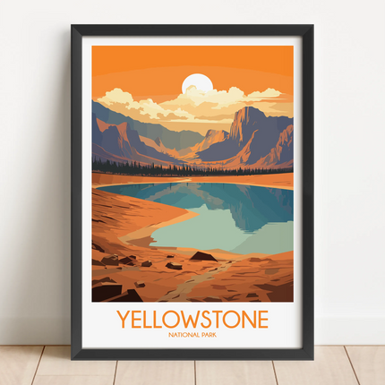 Yellowstone Minimalist Wall Art