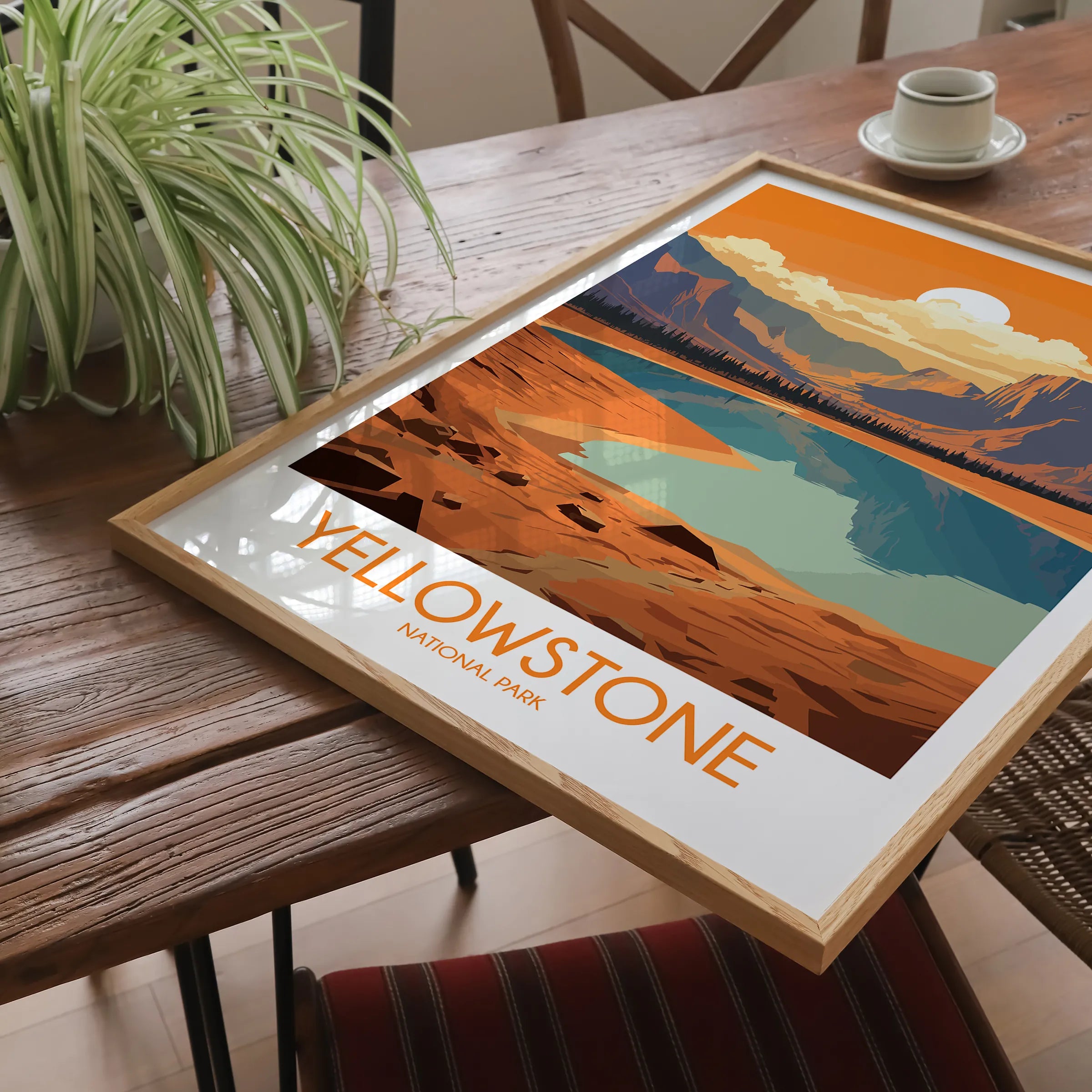 Yellowstone Modern Travel Poster
