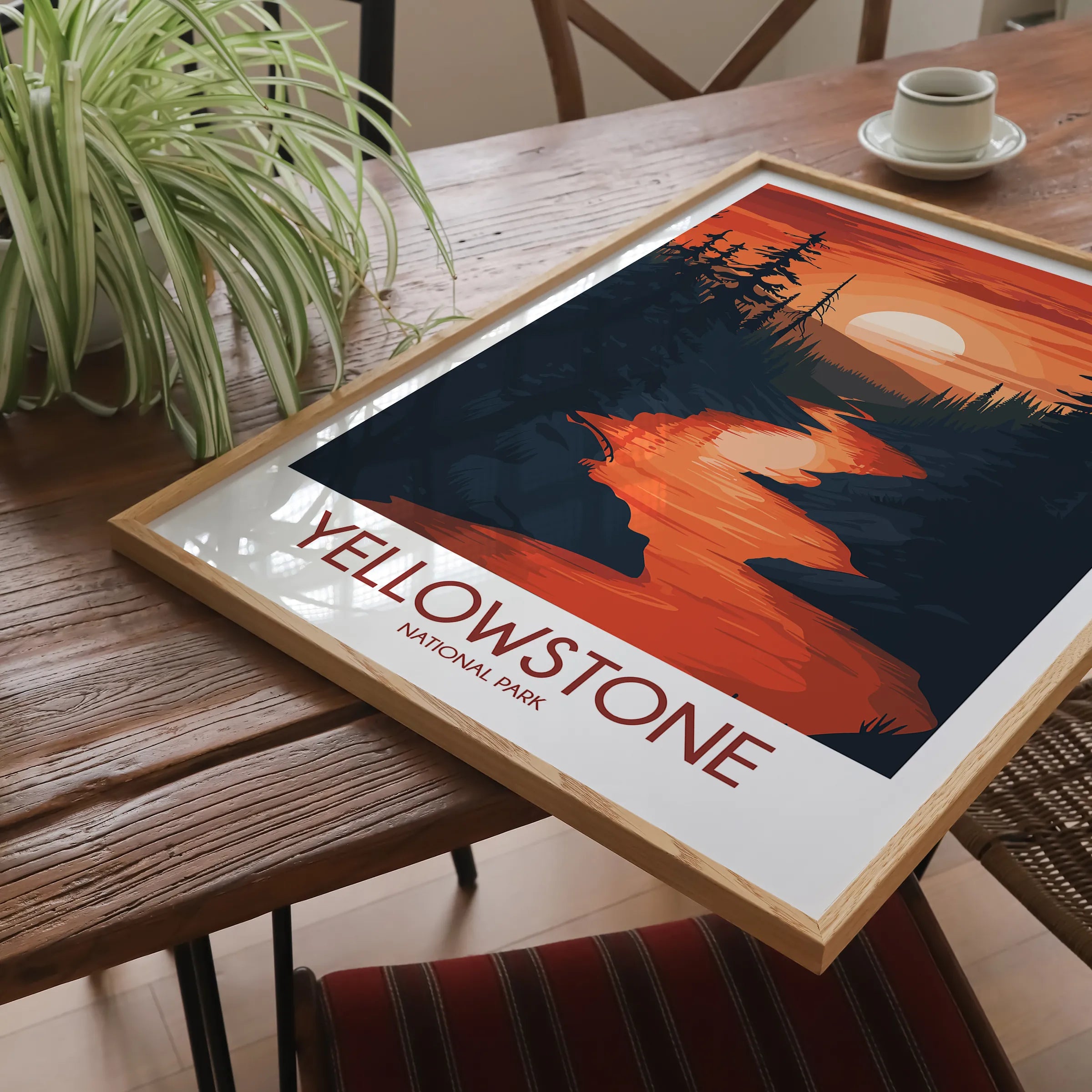 Yellowstone Modern Travel Poster
