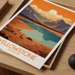 Yellowstone Retro Travel Illustration