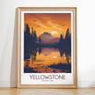 Yellowstone Scenic Landscape Art