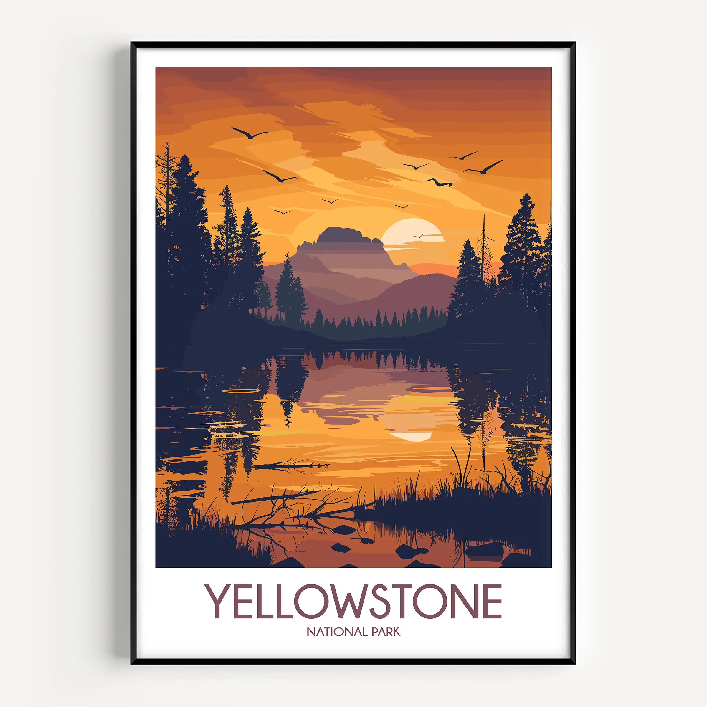 Yellowstone Souvenir Poster Print