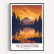 Yellowstone Souvenir Poster Print