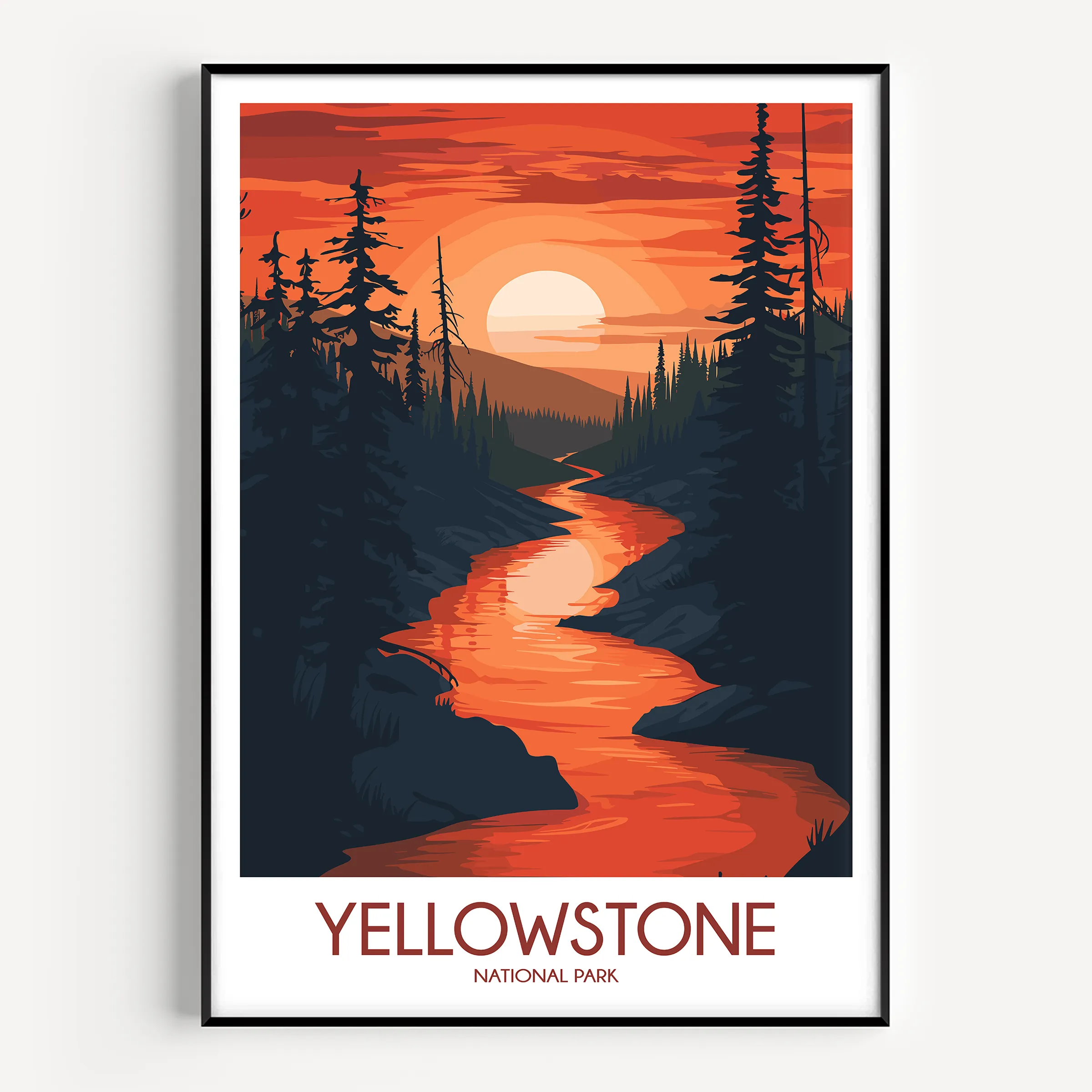 Yellowstone Souvenir Poster Print