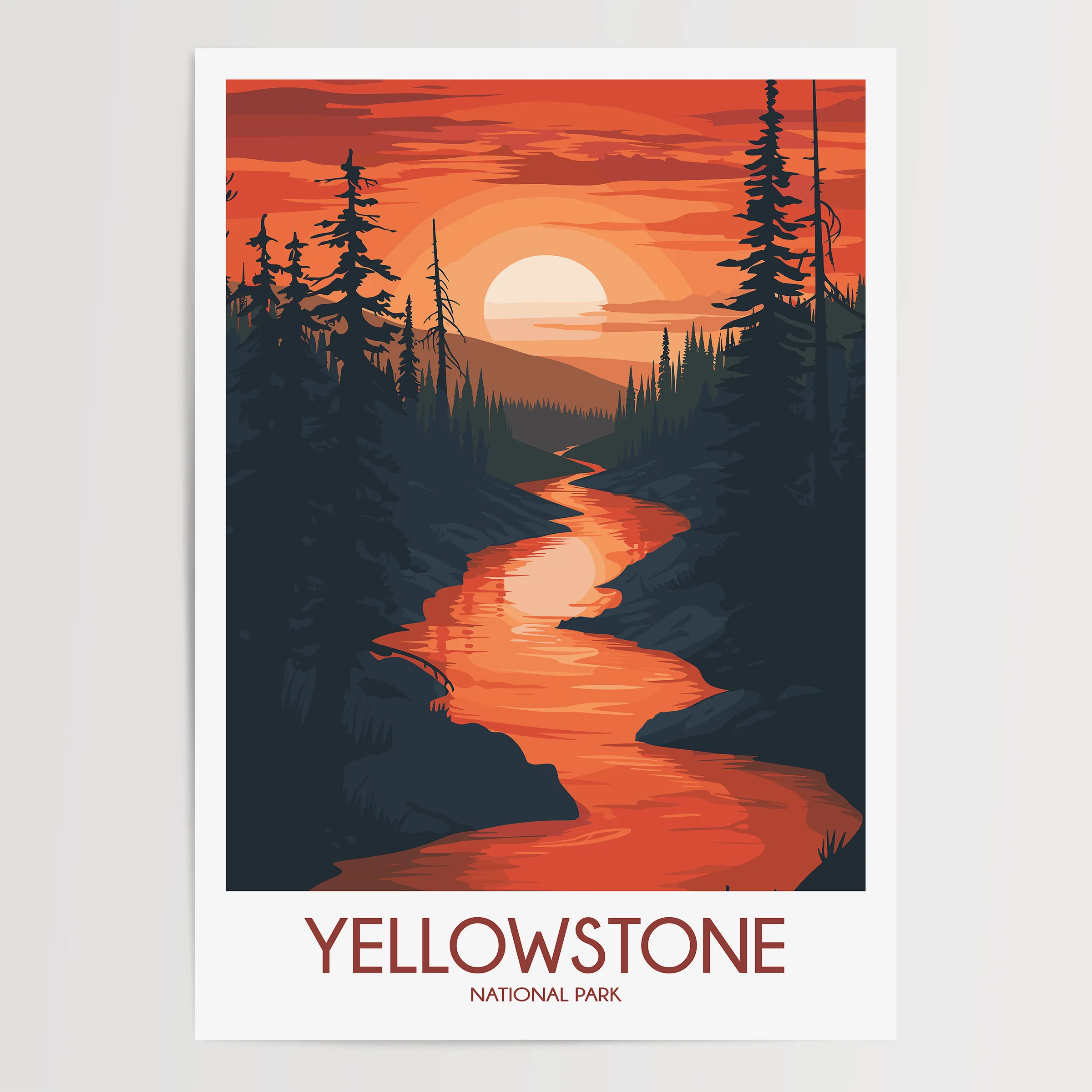 Yellowstone Travel Memory Gift