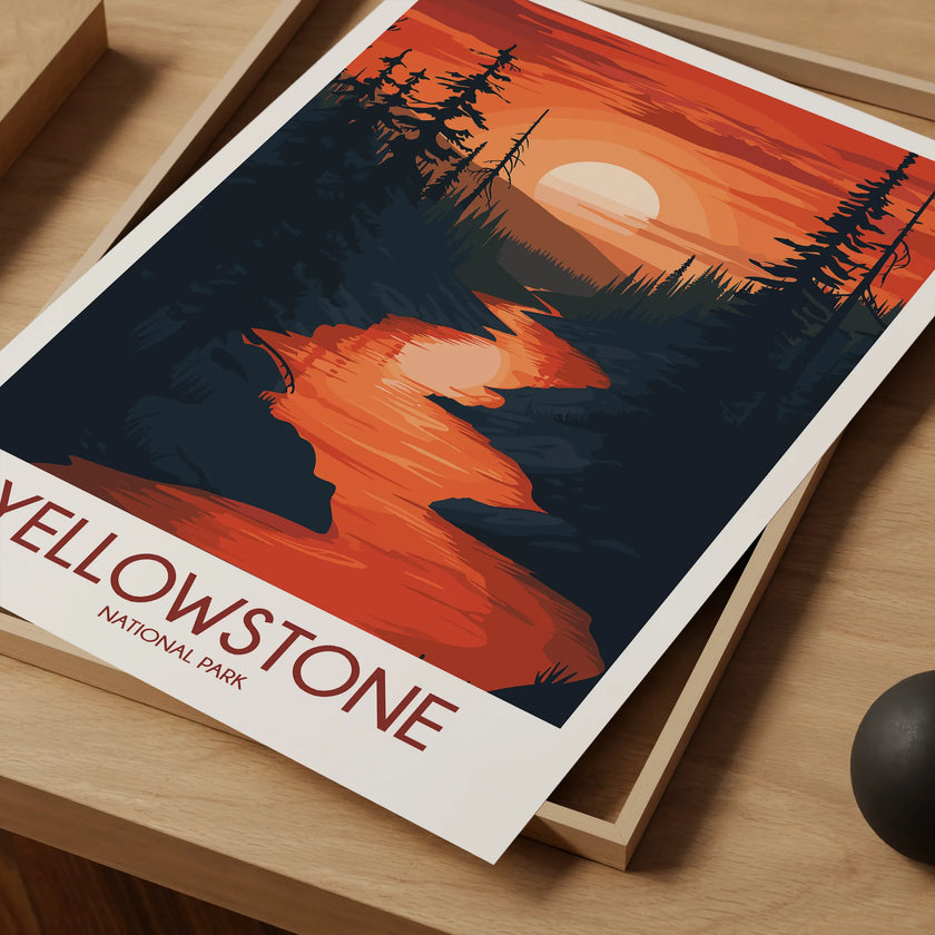 Yellowstone Vintage Style Print