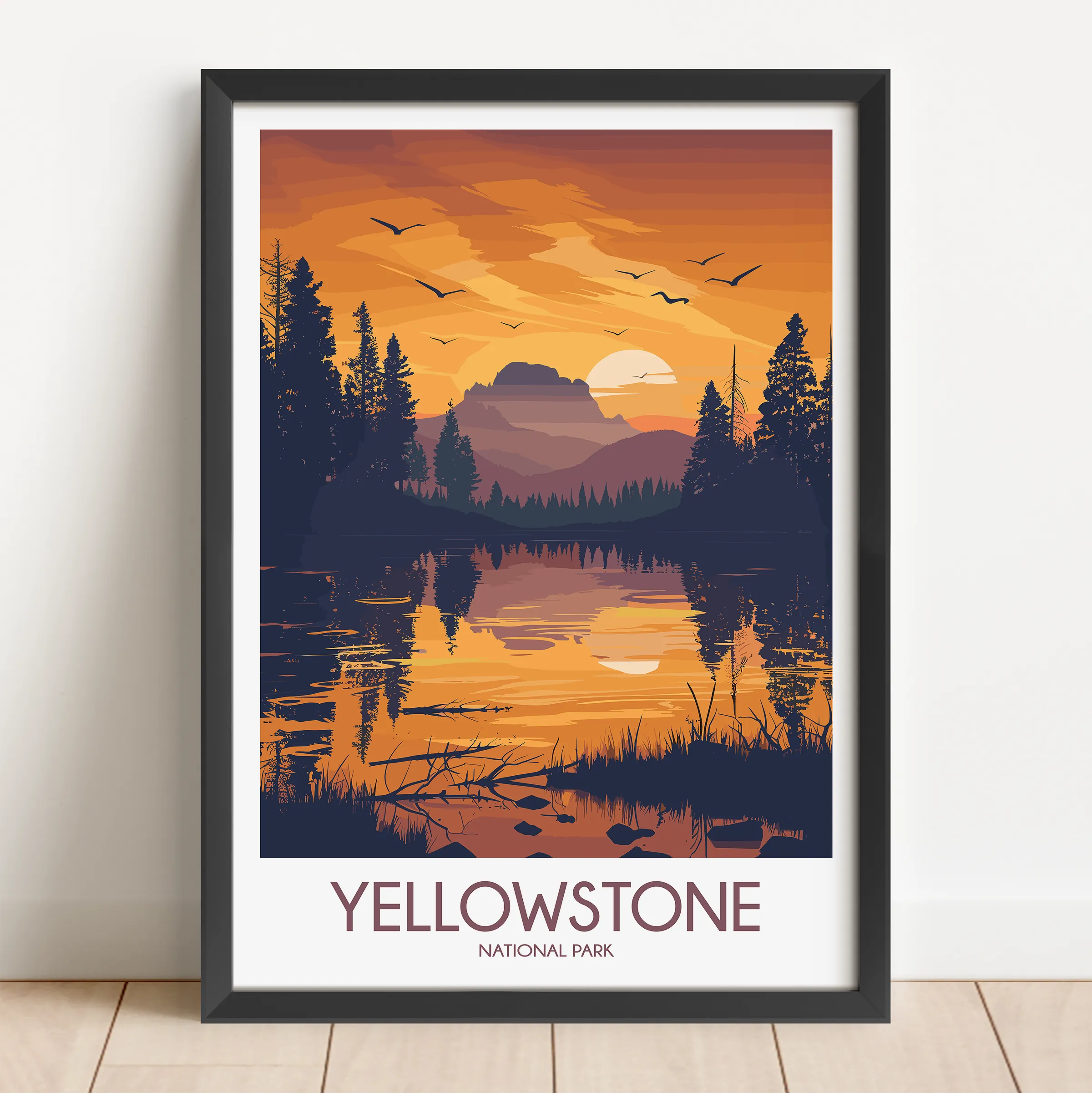 Yellowstone Vintage Style Print