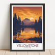 Yellowstone Vintage Style Print