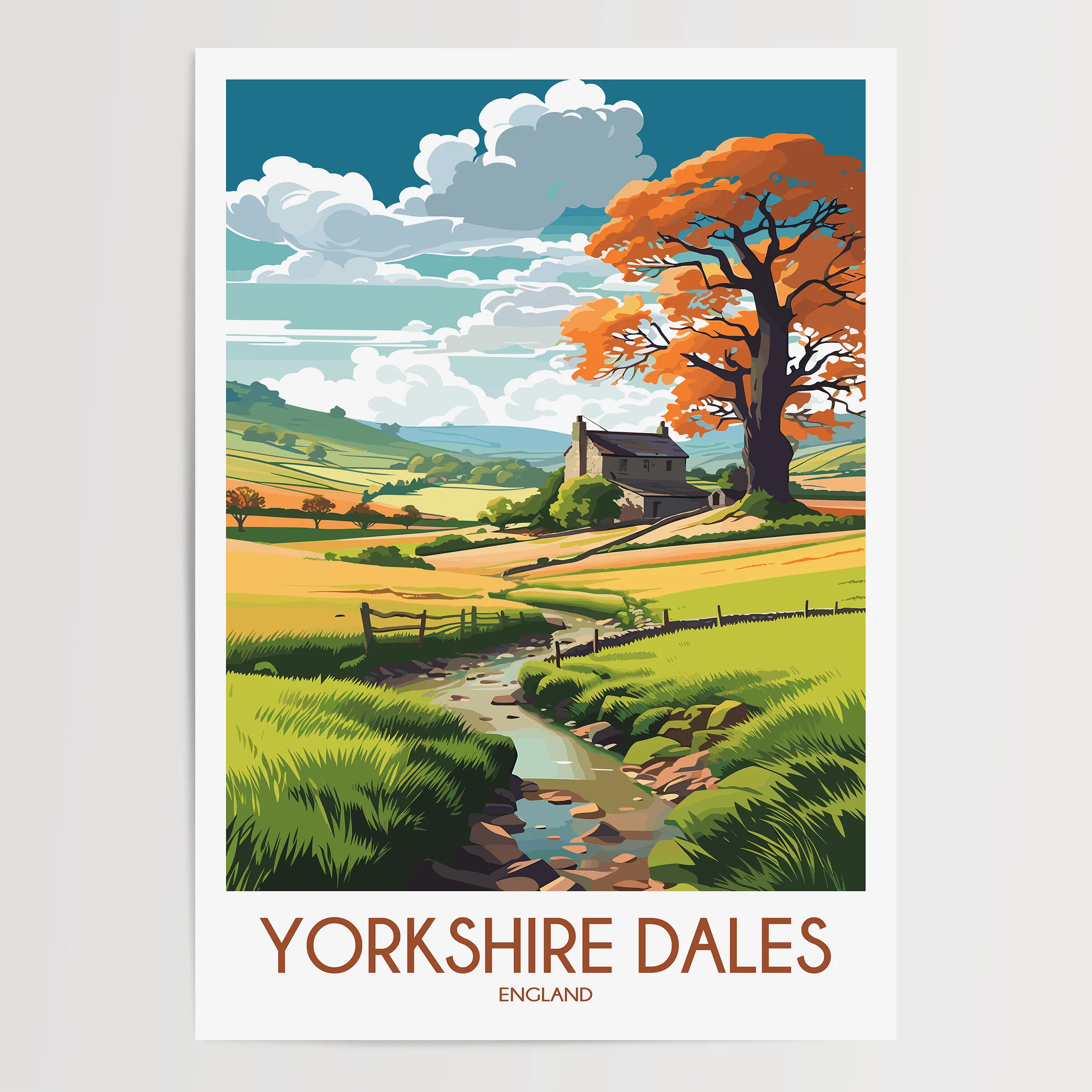 Yorkshire Dales Minimalist Wall Art
