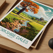 Yorkshire Dales Modern Travel Poster