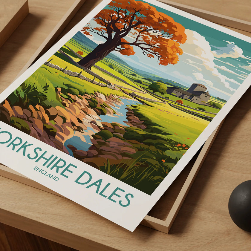 Yorkshire Dales Modern Travel Poster