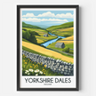 Yorkshire Dales Modern Travel Poster