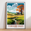 Yorkshire Dales Modern Travel Poster