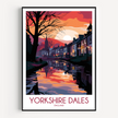 Yorkshire Dales Modern Travel Poster