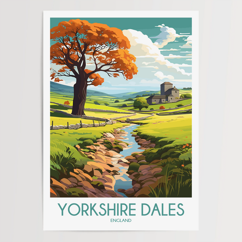 Yorkshire Dales Scenic Landscape Art
