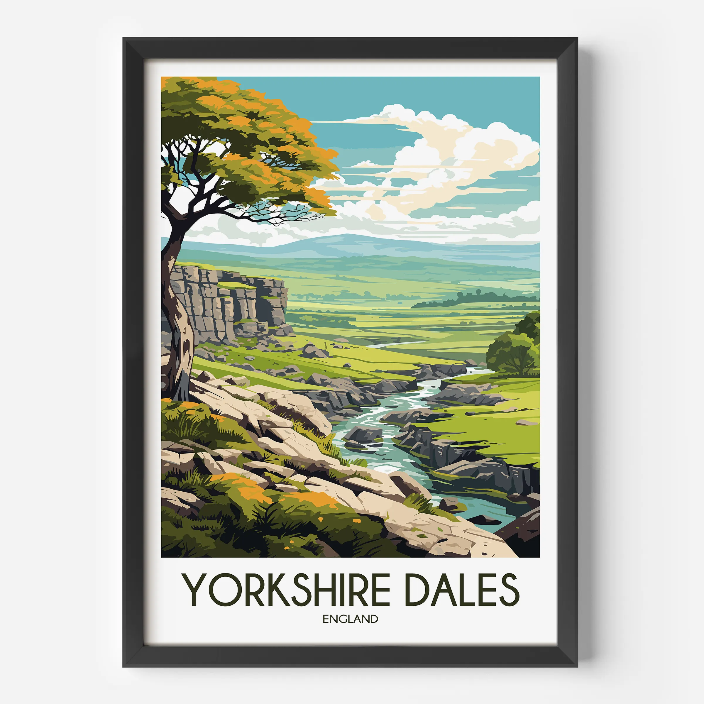 Yorkshire Dales Scenic Landscape Art