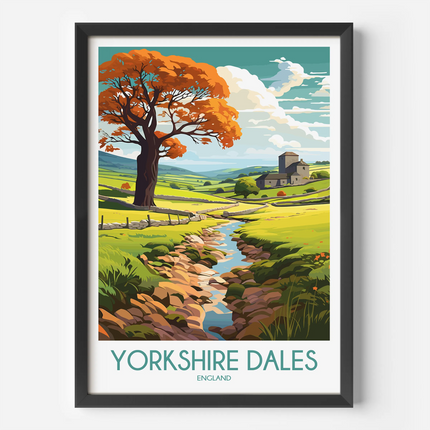 Yorkshire Dales Souvenir Poster Print