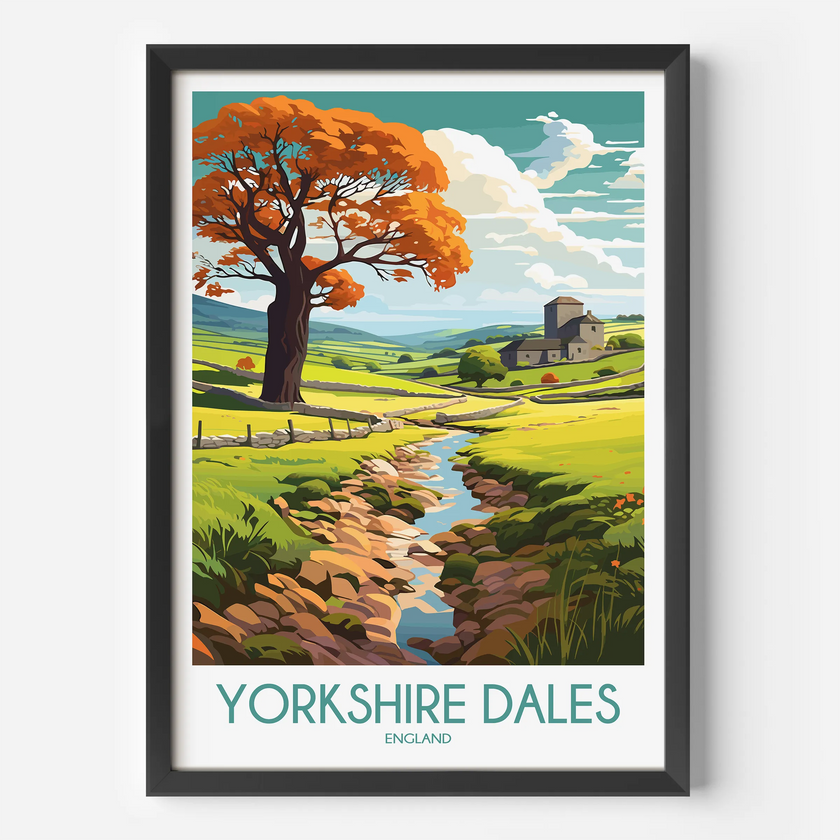 Yorkshire Dales Souvenir Poster Print