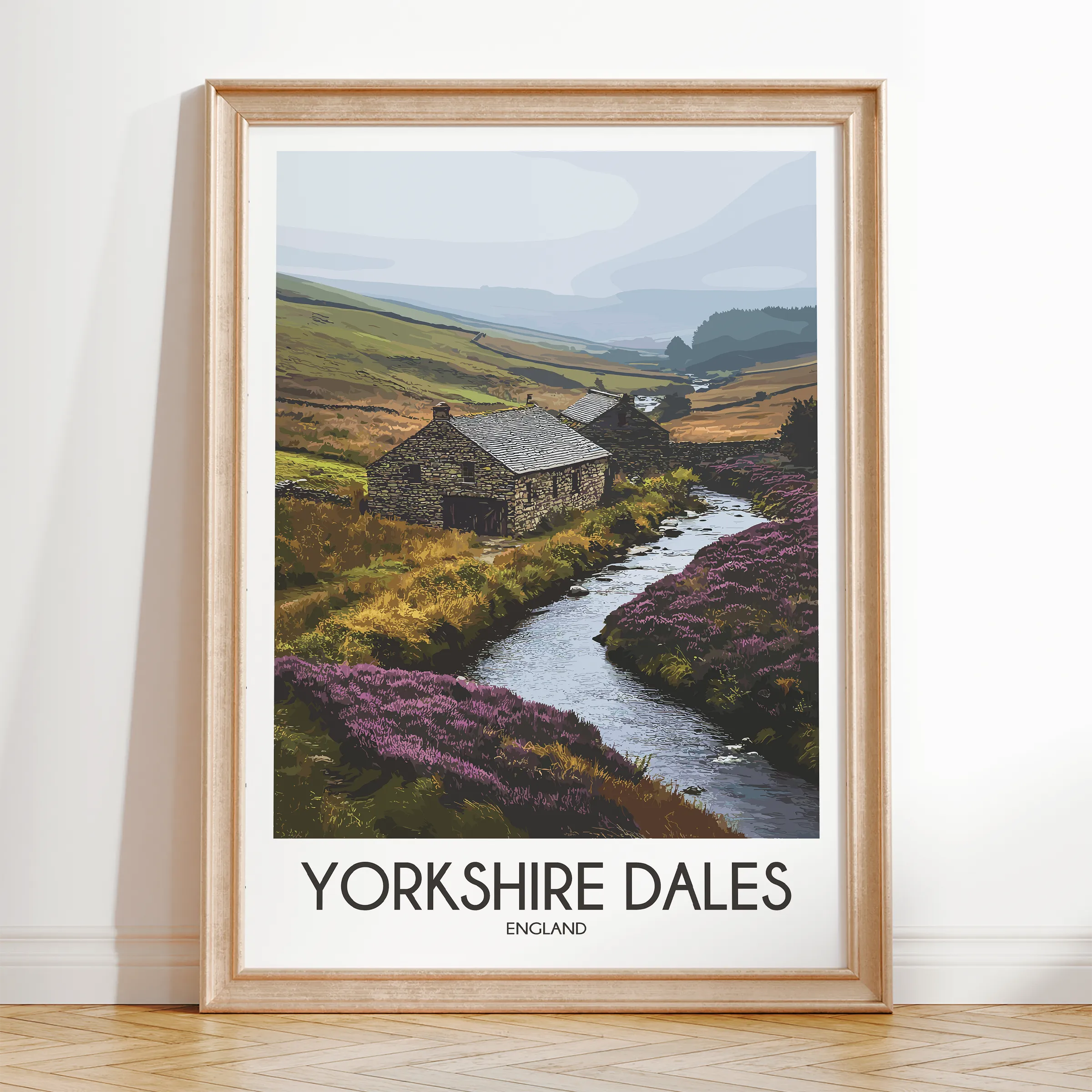 Yorkshire Dales Vintage Style Print