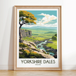 Yorkshire Dales Vintage Style Print