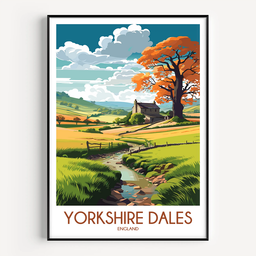 Yorkshire Dales Vintage Style Print