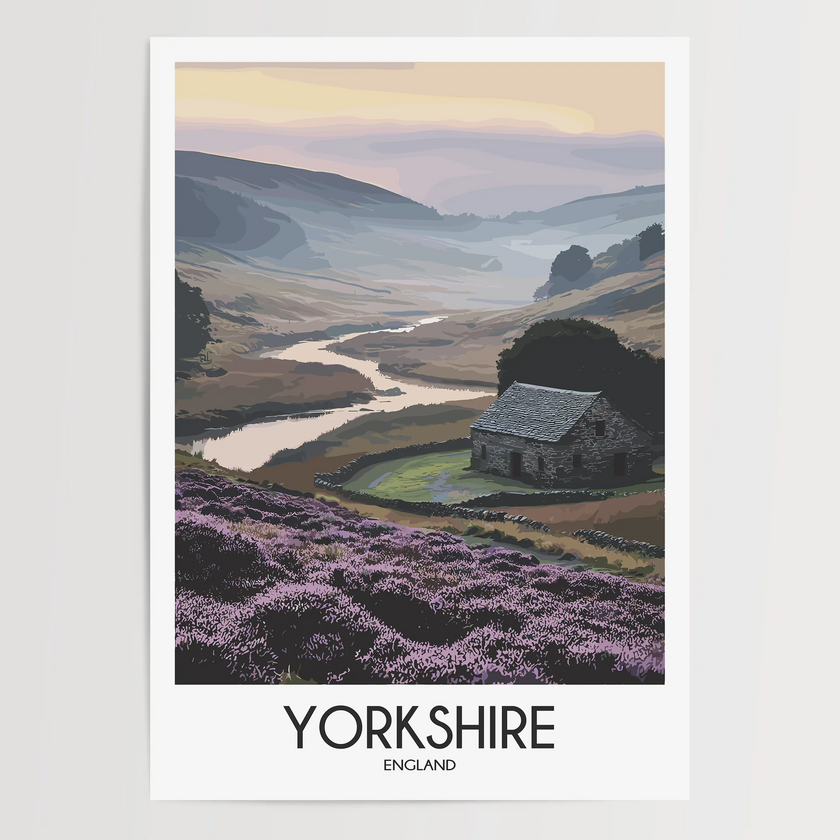 Yorkshire Modern Travel Poster