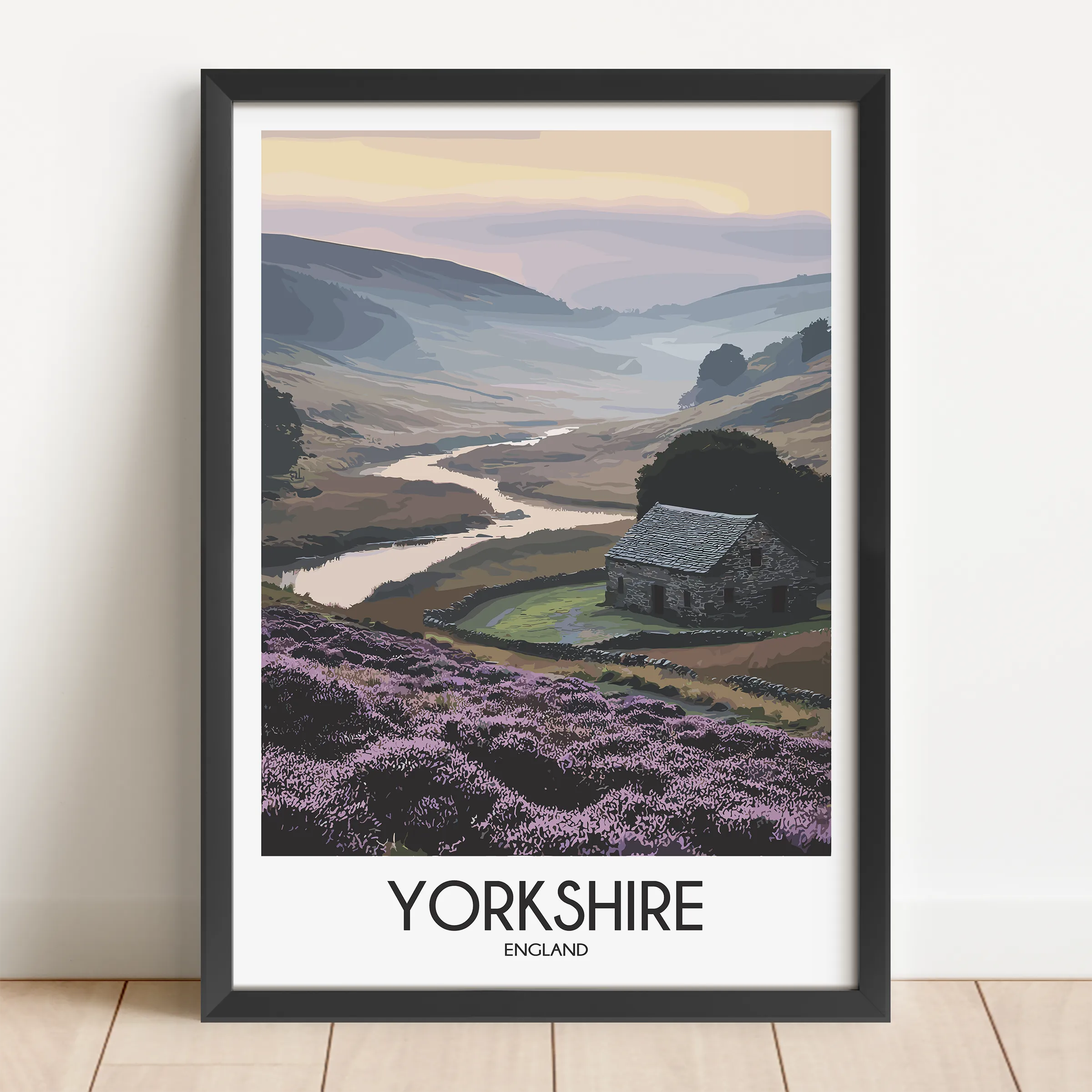 Yorkshire Vintage Style Print