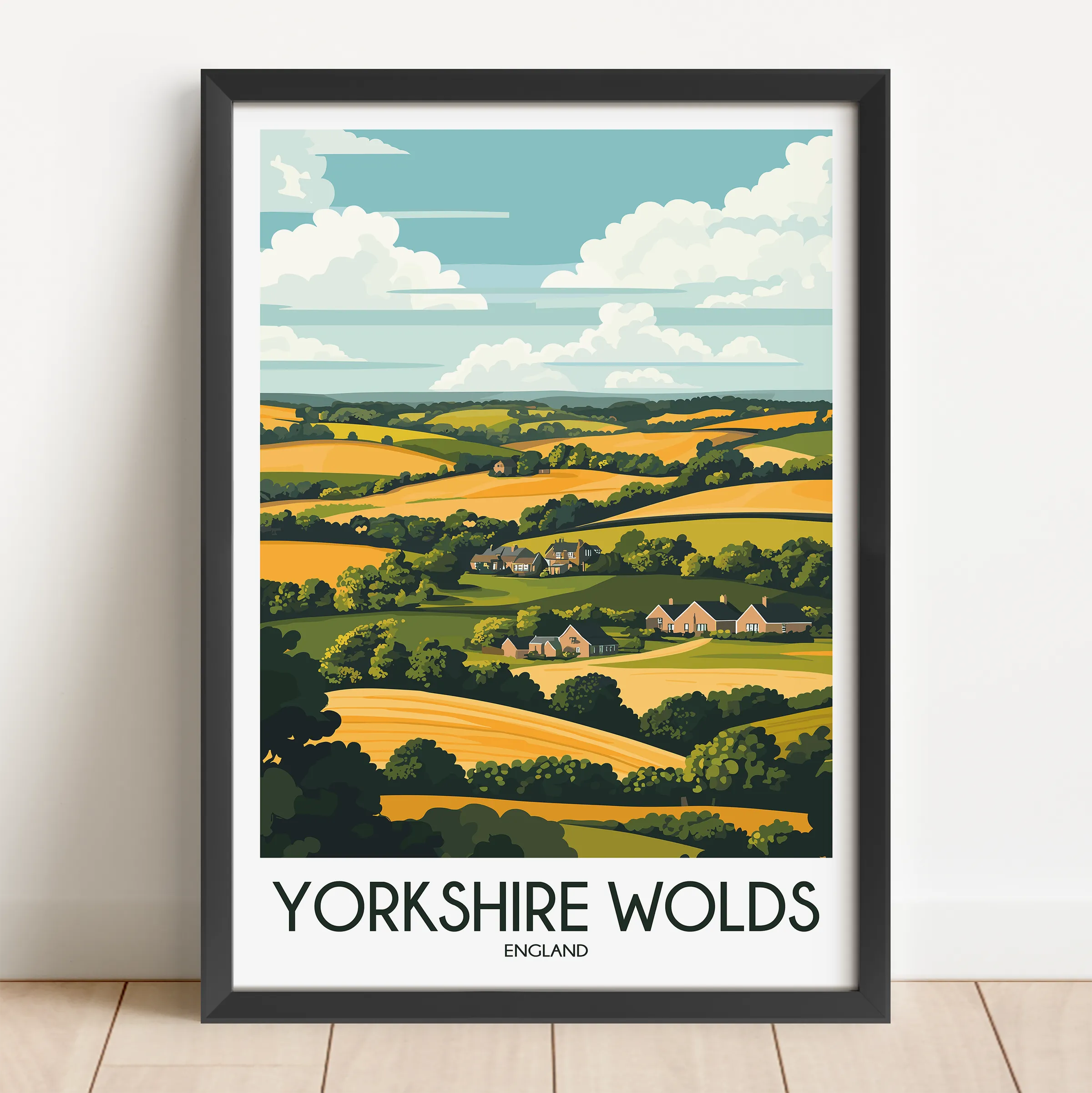 Yorkshire Wolds Destination Art Gift