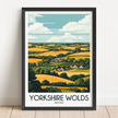 Yorkshire Wolds Destination Art Gift