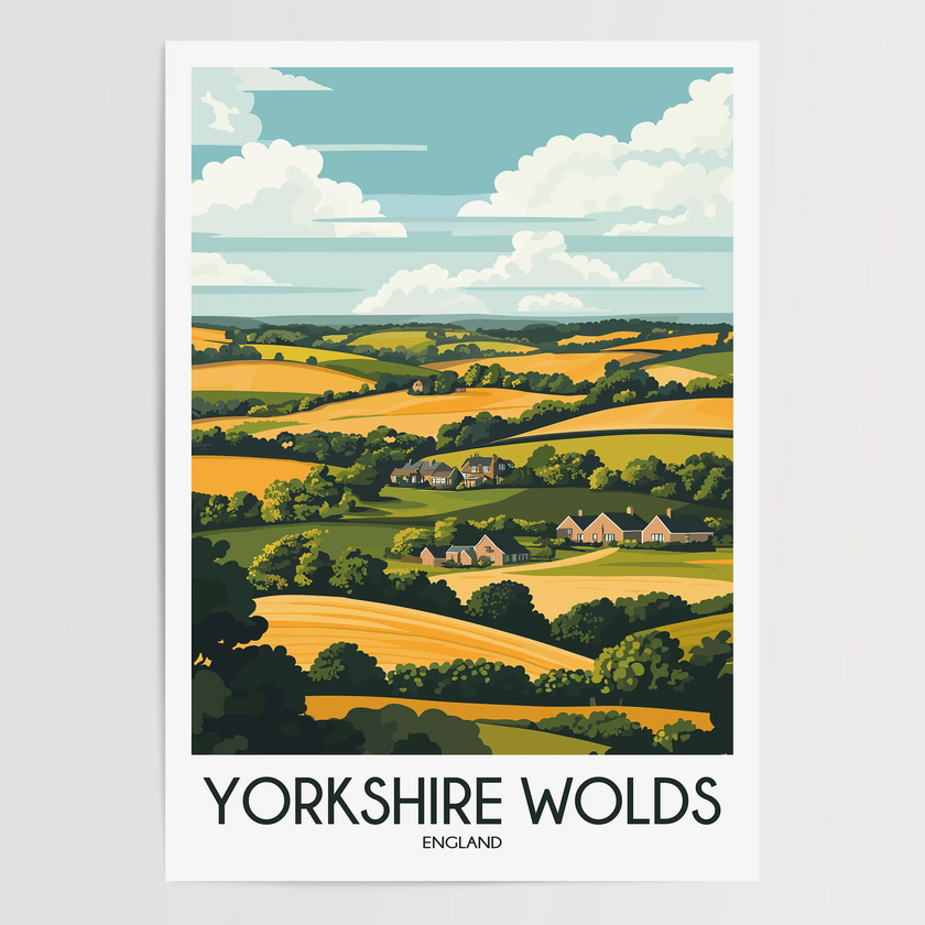 Yorkshire Wolds Minimalist Wall Art
