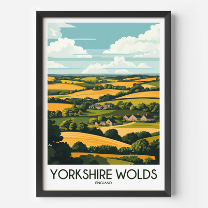 Yorkshire Wolds Scenic Landscape Art