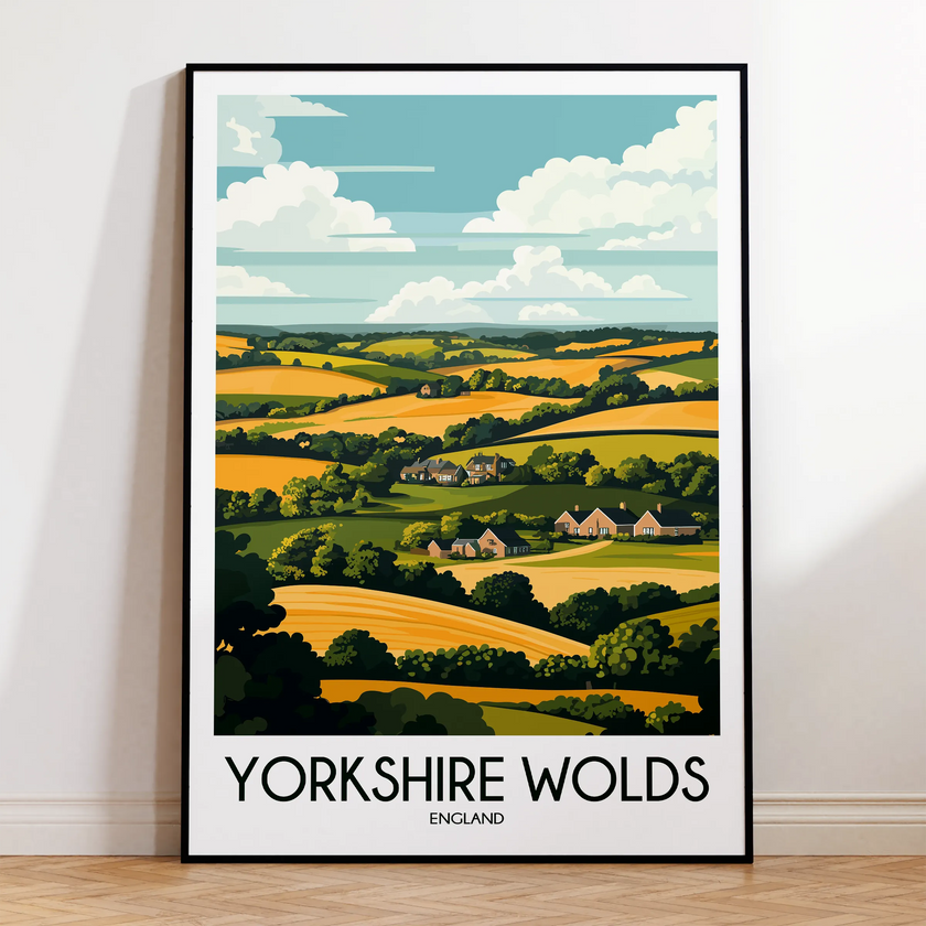 Yorkshire Wolds Souvenir Poster Print