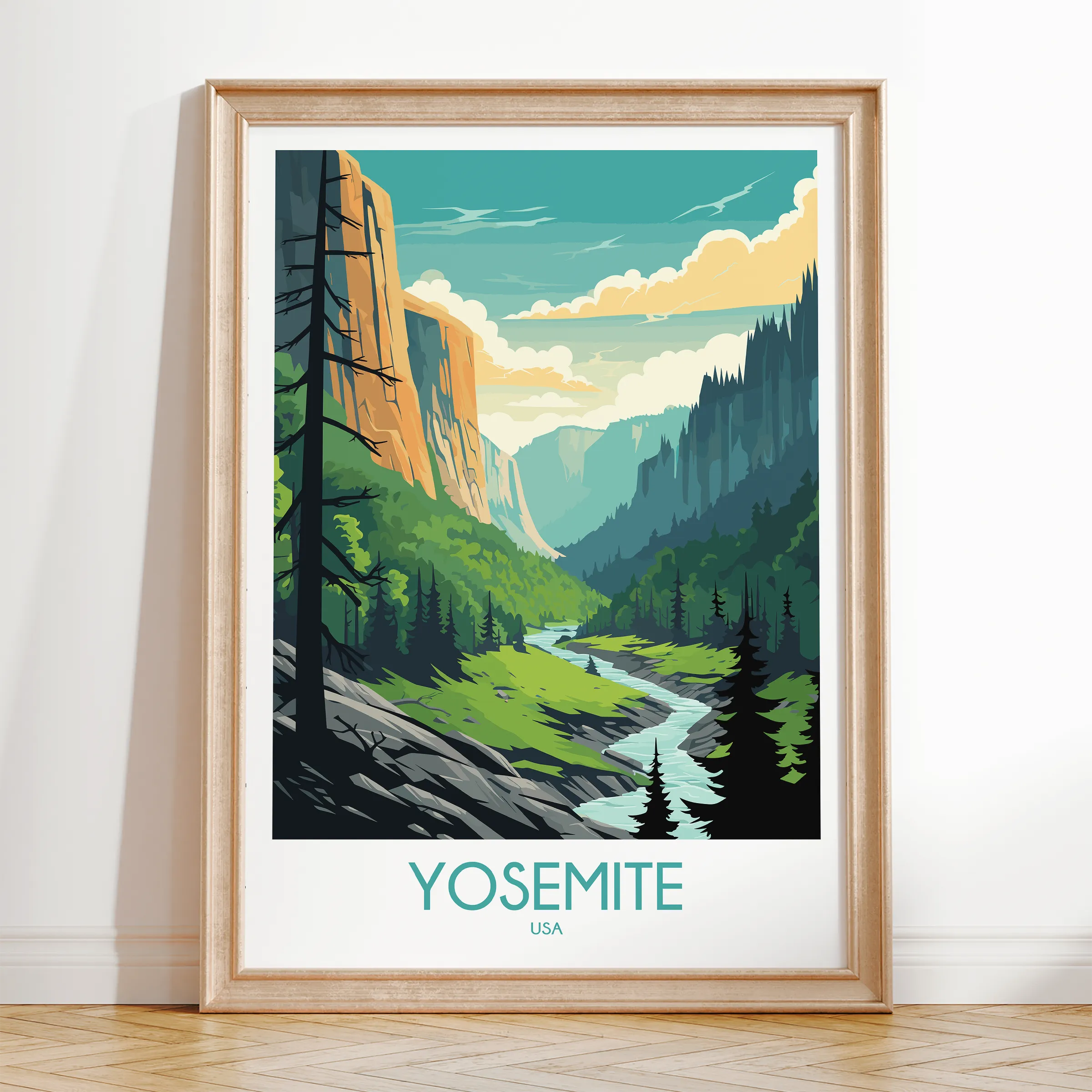 Yosemite Minimalist Wall Art