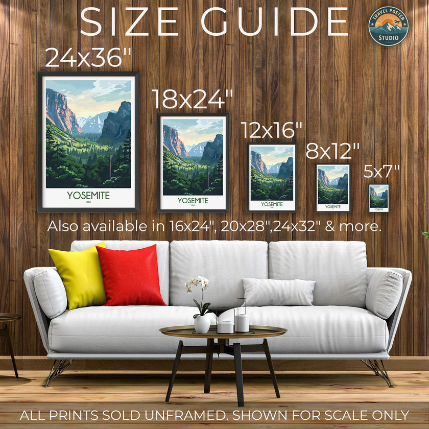 Yosemite Modern Travel Poster