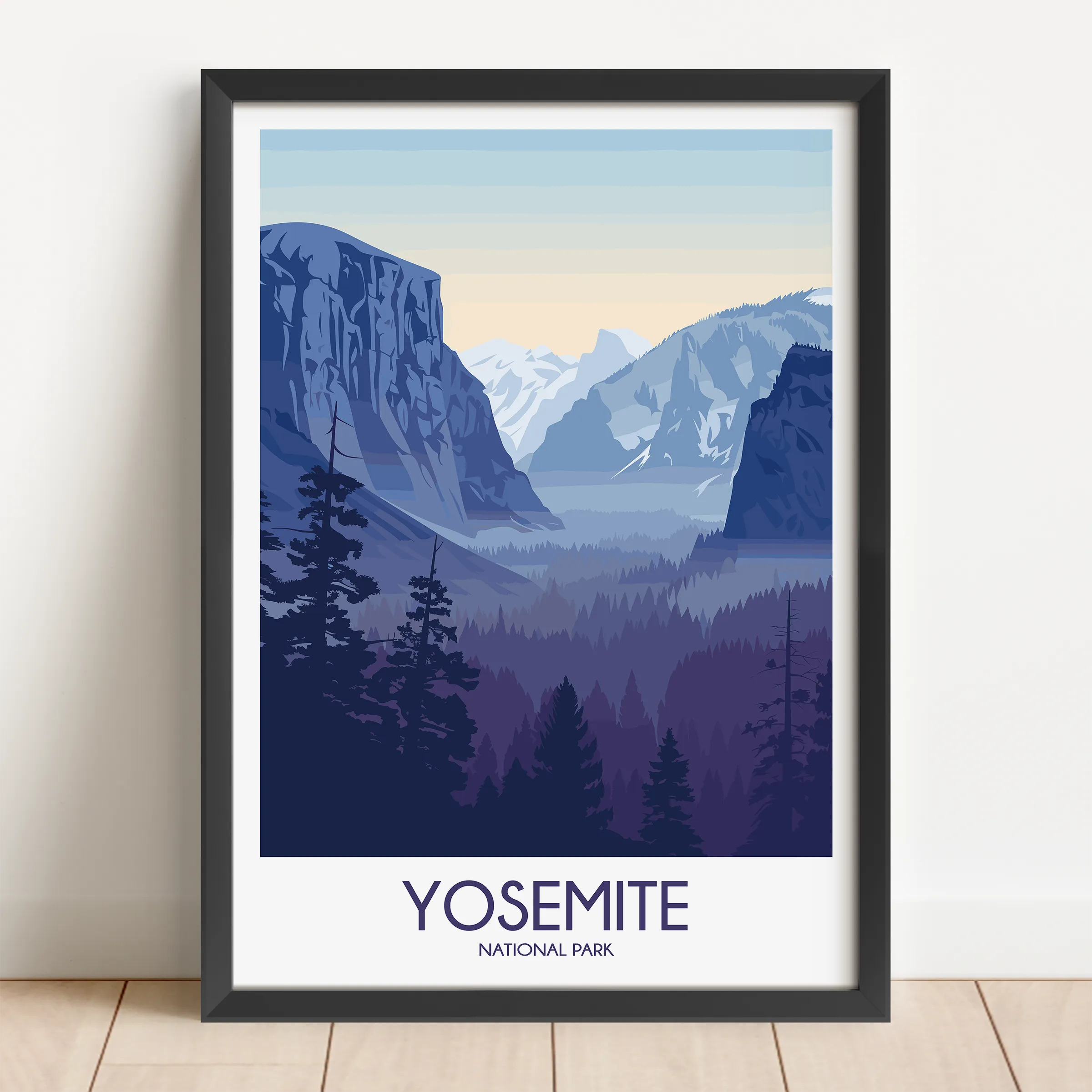 Yosemite Modern Travel Poster