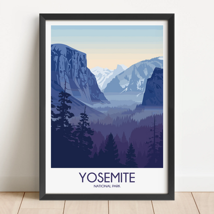 Yosemite Modern Travel Poster