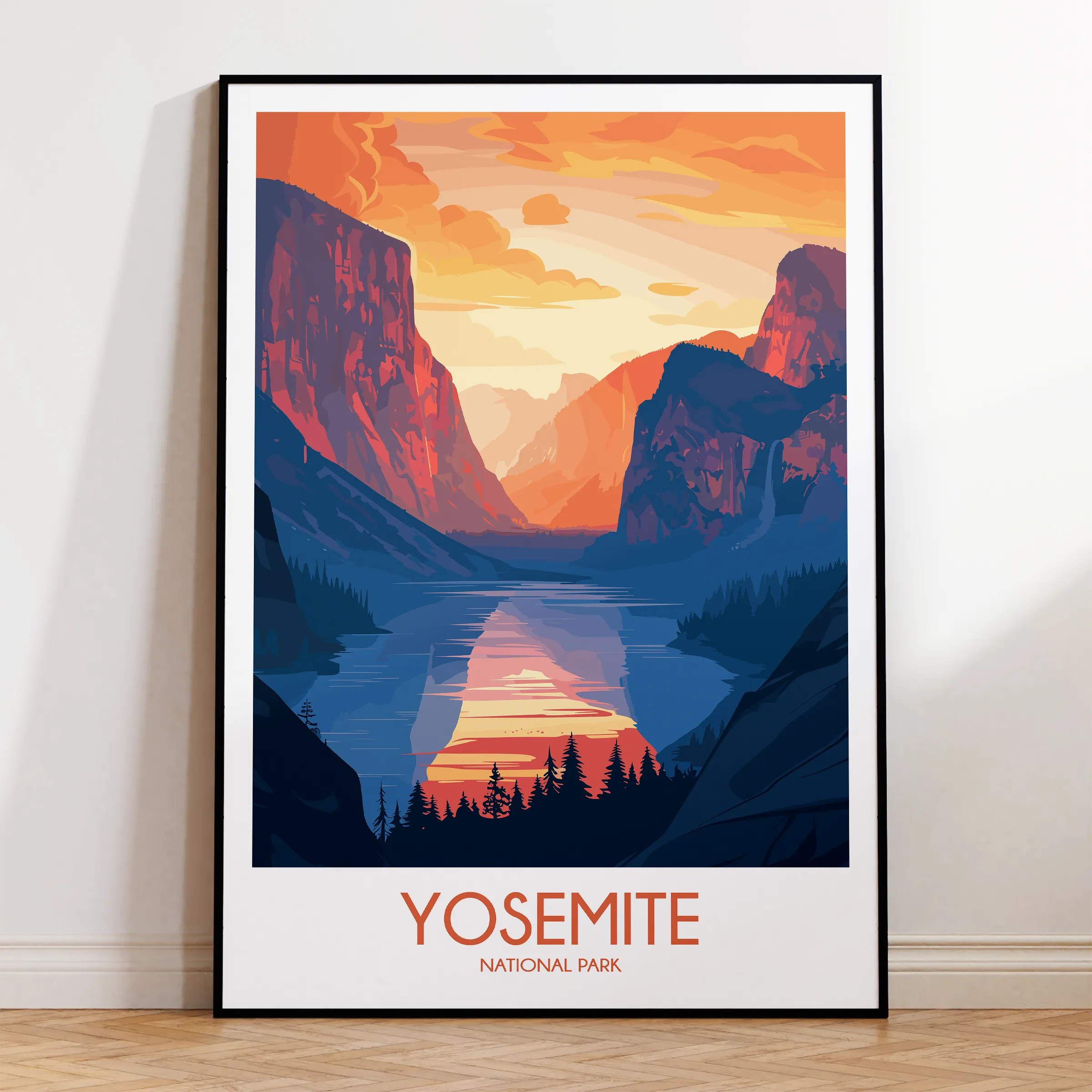 Yosemite Modern Travel Poster