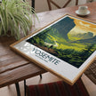 Yosemite Retro Travel Illustration