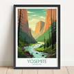 Yosemite Scenic Landscape Art