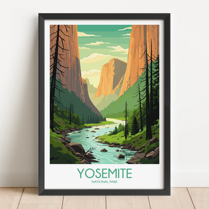 Yosemite Scenic Landscape Art
