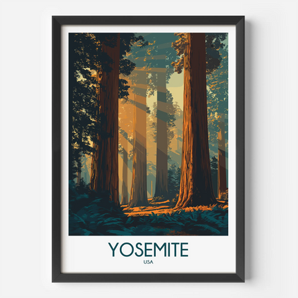Yosemite Scenic Landscape Art