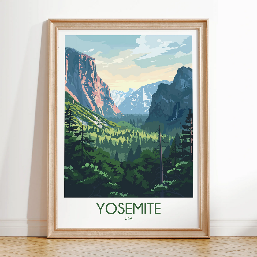 Yosemite Souvenir Poster Print