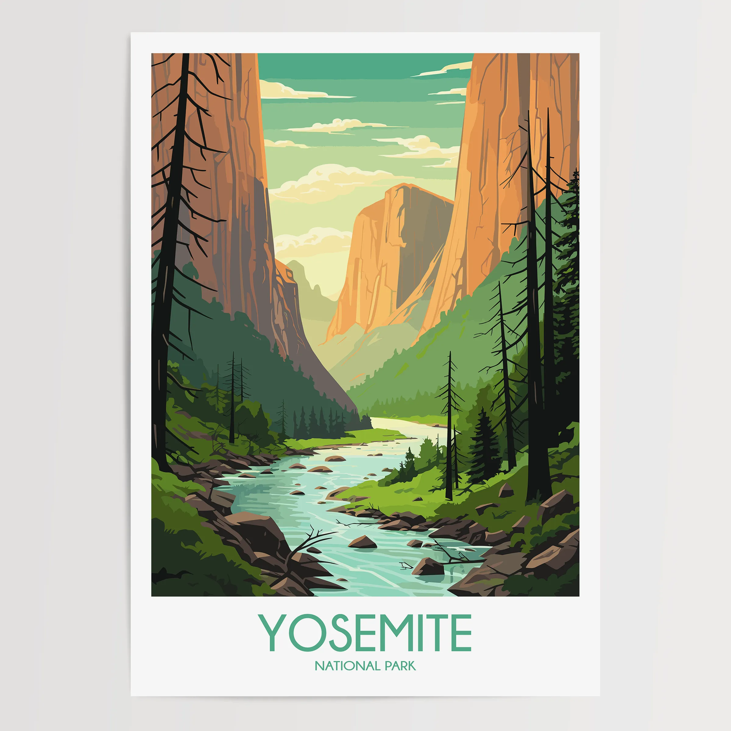 Yosemite Souvenir Poster Print