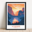 Yosemite Vintage Style Print